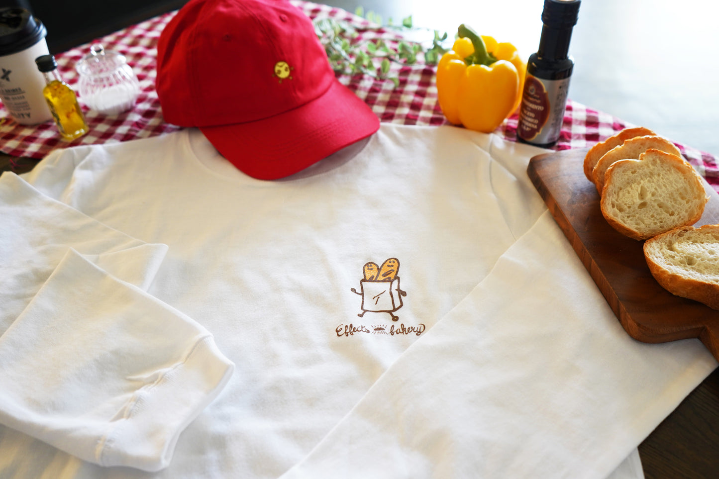 Effects Bakery French Bread 長袖 Tシャツ ホワイト