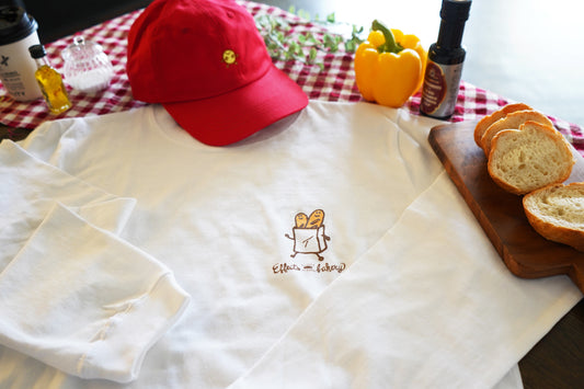 Effects Bakery French Bread 長袖 Tシャツ ホワイト