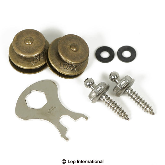 LOXX　LOXX Music Box Standard Vintage Brass  /  ストラップピン ストラップロック